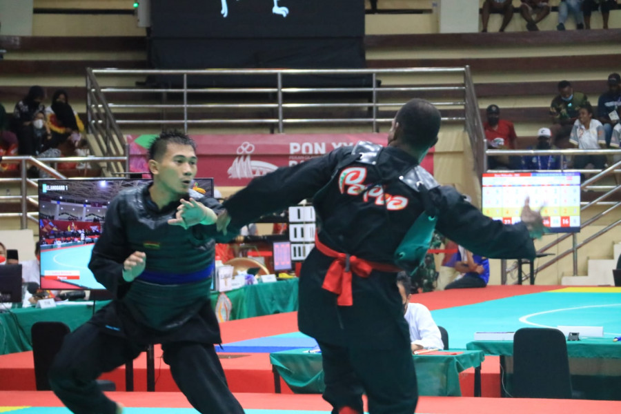 Iqbal Chandra Pratama saat berhadapan dengan, tim tuan rumah Rabu (6/10/2021) kemarin.(Foto:Istimewa)