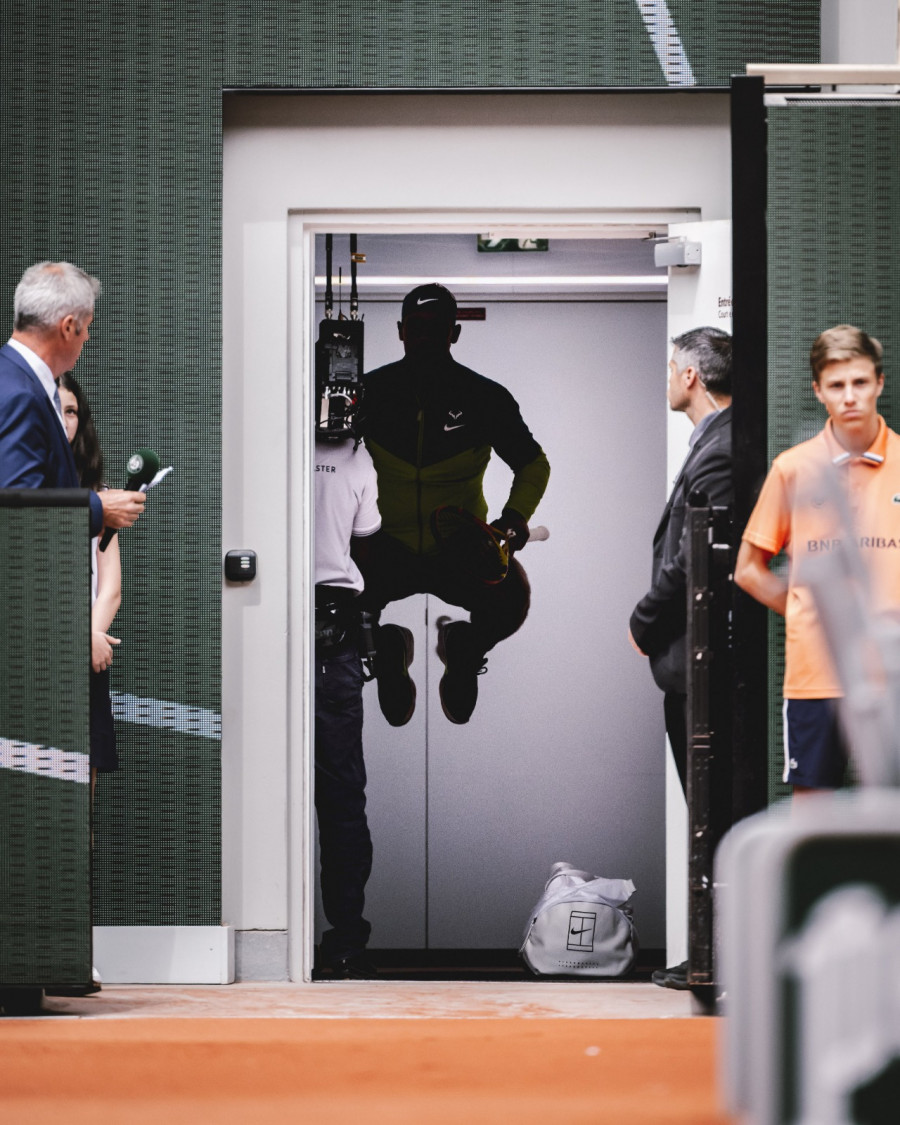 Rafael Nadal dalam persiapan menjelang kembali bertanding di lapangan tenis setelah absen selama 12 bulan. (twitter)