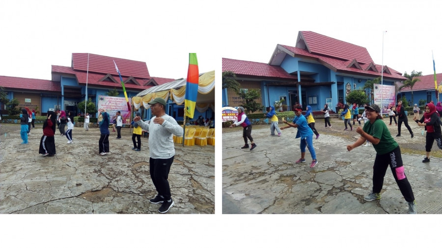 Zumba seru karyawan PDAM Tirta Mahakam juga dikuti jajaran direksi