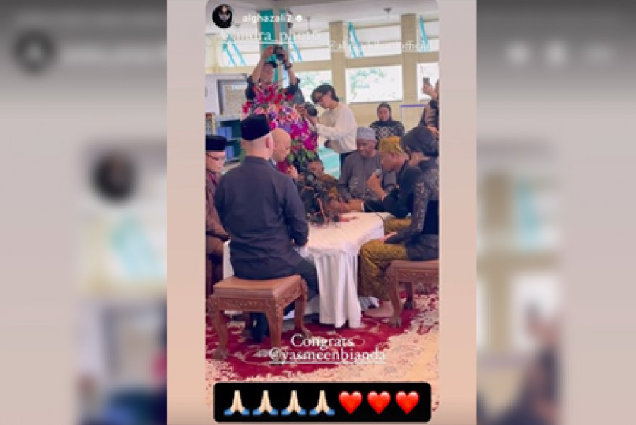 Ijab kabul pernikahan anak Andra Ramadan. (Foto: Instagram)