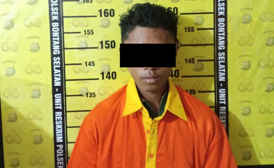 Tersangka Bagong (25) Kasus Pemalakan dan Penganiayaan di Tanjung Laut (Dok. Polres)