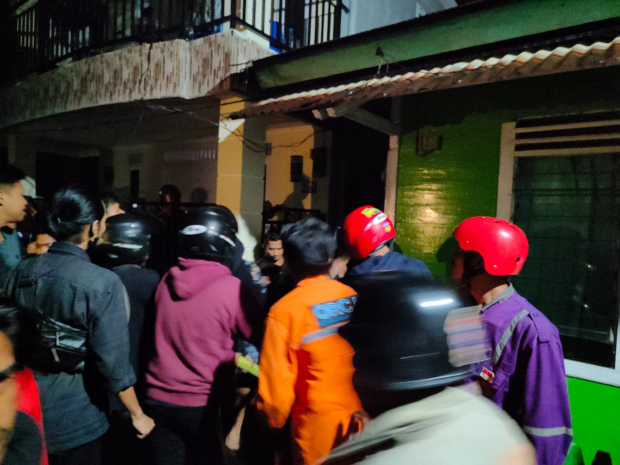 TKP Jalan Lambung Mangkurat dimana sempat terjadi keributan, pasca pemadaman musibah kebakaran. (Foto:Istimewa)