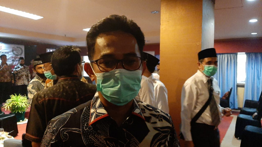 Wakil Walikota Balikpapan Rahmad Mas'ud saat menghadiri Pelantikan Persatuan Olahraga Domino Seluruh Indonesia (Podsi) Balikpapan (Yudi Hadi)