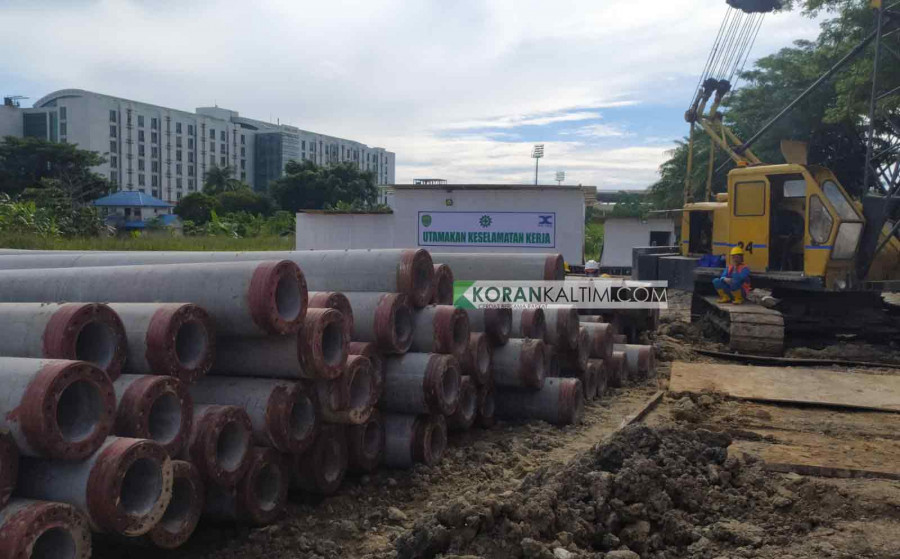 Persiapan pembangunan konstruksi RSUD Korpri Kaltim di Jalan Wahid Hasyim I Samarinda (permata/kk)