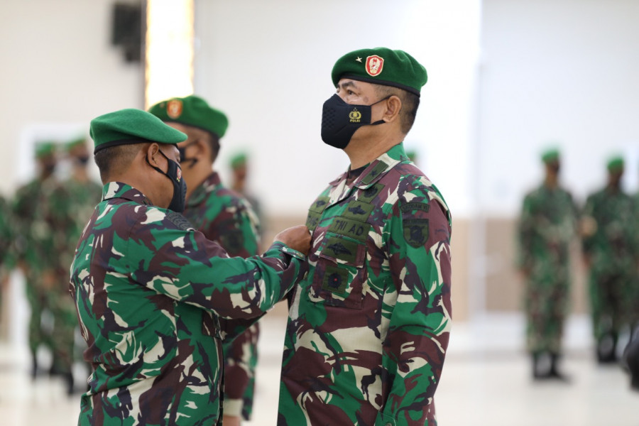 Pangdam VI/Mlw saat memimpin Sertijab Kasdam. (Foto: Pendam VI/Mlw)