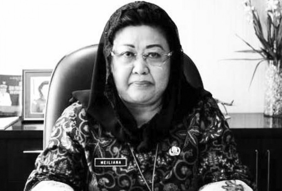 Almarhumah Hj Meiliana. (Foto: Istimewa)