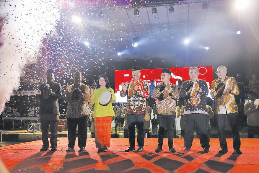 Kukar Festifal Budaya Nusantara resmi dibuka. (Foto: prokom)