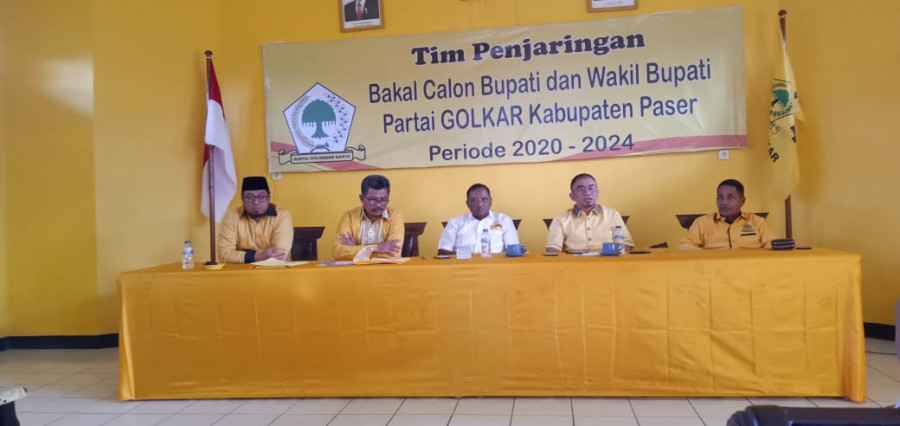 Partai Golkar membuka pendaftaran Bakal Calon Bupati dan Wakil Bupati Paser karena mundurnya H. Kaharuddin sebagai kandidat. (Foto : Dwi Cahyo/KoranKaltim.Com
