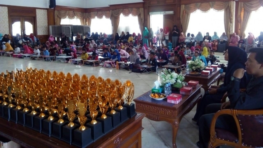 Lomba mewarnai dan menggambar di Pendopo Wakil Bupati Kukar.