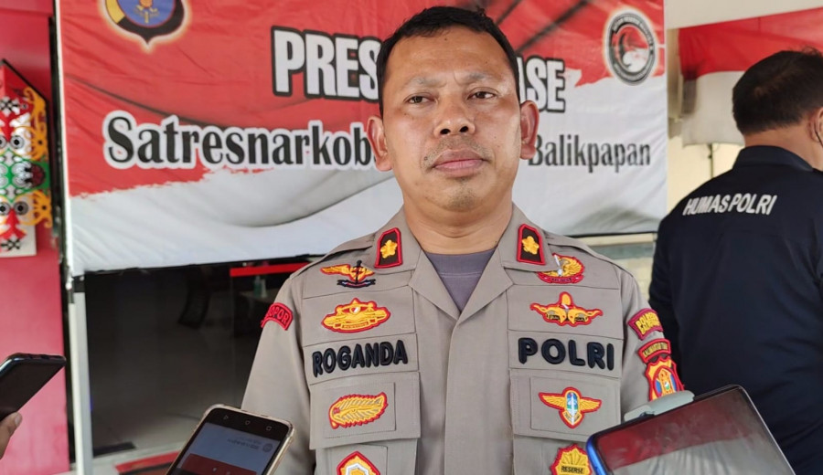 Kasat Resnarkoba Polresta Balikpapan Kompol Roganda (Yudi Hadi)