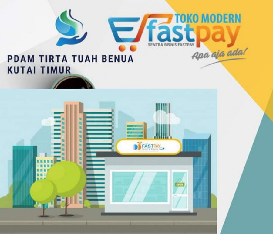 pamflet pembayaran online lewat fastpay (istimewa/ FB PDAM)