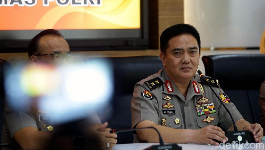 Kadiv Humas Mabes Polri Irjen Muhammad Iqbal (Foto: Grandyos Zafna/detikcom)