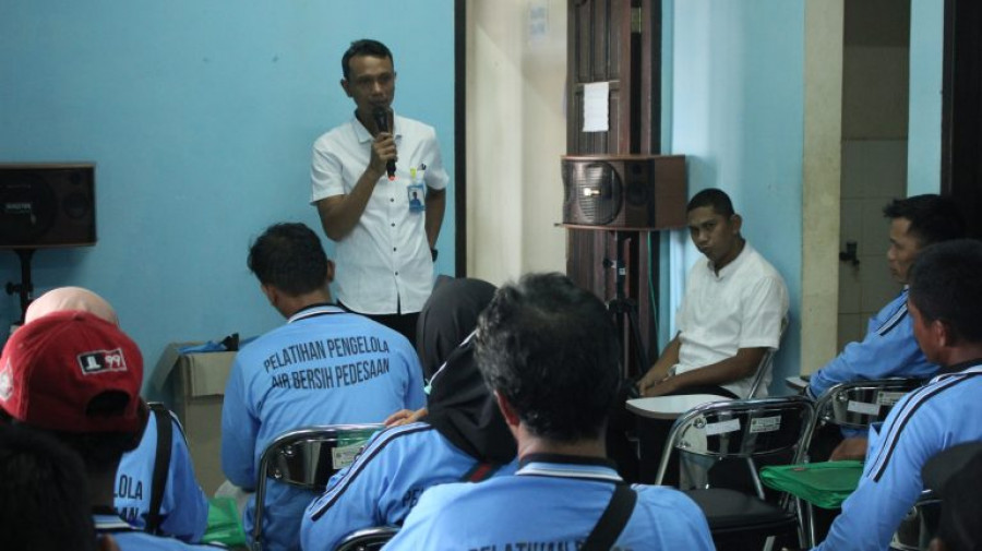 Para peserta antusias mengikuti pelatihan sistem pengolahan air bersih (Foto: ist)