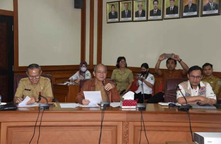 Sosialisasi dan pembentukan Tim Reaksi Cepat (TRC) Multi Sektor. Ruang rapat Sekretariat Daerah (Sekda) lantai II pada Selasa, (19/12/2023). (Istimewa)