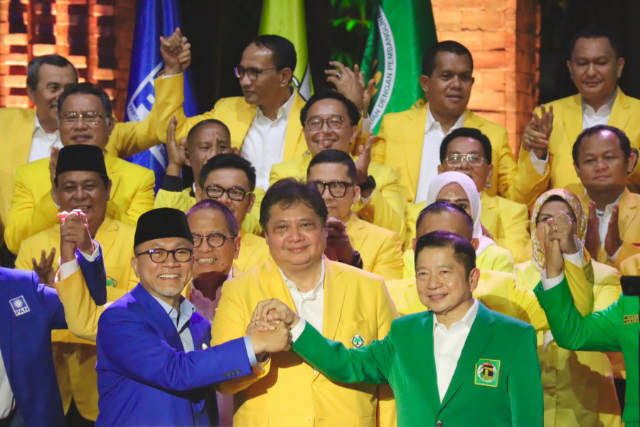 KIB Tandatangi Kerjasama, Golkar Sambut Sahabat PAN dan PPP