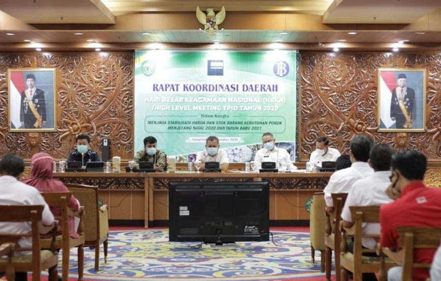 Rapat Koordinasi tentang ketersediaan stok jelang perayaan Natal dan Tahun Baru (Nataru) 2020 (permata/korankaltim.com)