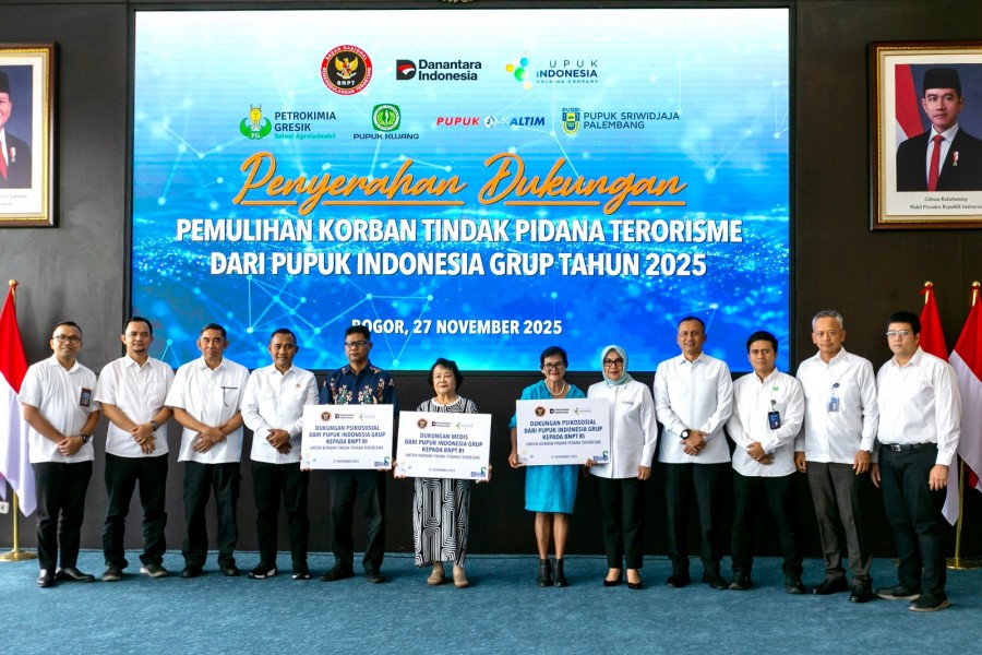 Dukung Pemulihan Korban Terorisme, Pupuk Kaltim Salurkan Bantuan Psikososial Rp340 Juta