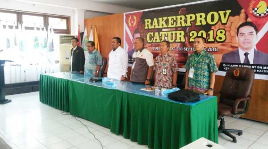 Pembukaan kegiatan Percasi Kaltim yang dibuka oleh Wakil Ketua III KONI Kaltim, H Muslimin pagi tadi di KONI Kaltim, Jl Kesuma Bangsa.