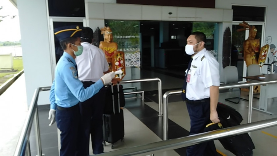Wings Air yang masih beroperasi di bandara kalimarau. (Foto: istimewa)