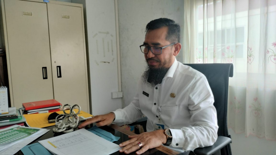 Kepala Bidang Pemerintahan Desa Dinas Pemberdayaan Masyarakat dan Pemerintahan Desa (DPMPD) Kabupaten Paser, Syamsul Rizal. ( Foto: Foto : Dwi Cahyo/korankaltim.com)