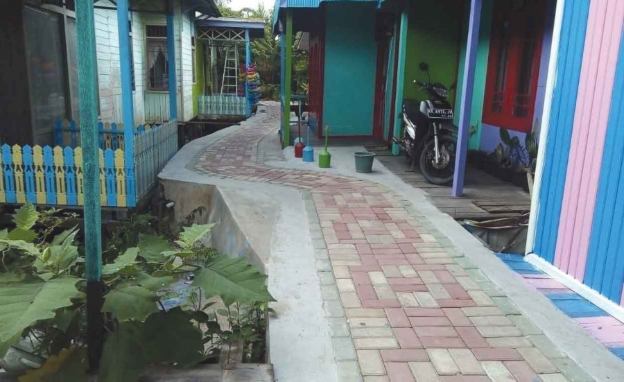 Realisasi Program Kotaku di Kelurahan Loa Ipuh.( Foto: Heri/korankaltimcom)
