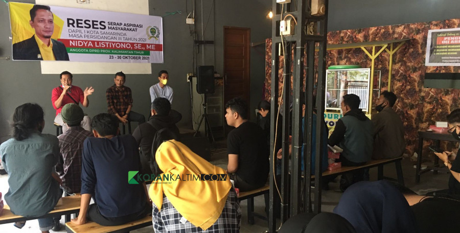 Anggota DPRD Kaltim Nidya Listiyono meminta Pemkot menggelar sayembara, yang disampaikan saat melakukan serap aspirasi masyarakat Samarinda, Rabu (27/10/2021). (Foto: Dok.Korankaltim.com)