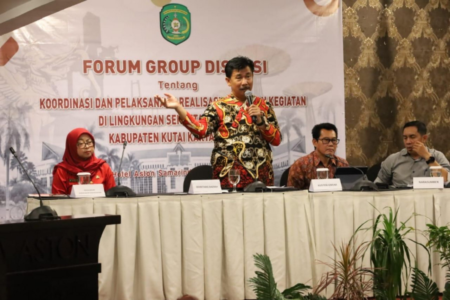 Sekda Kukar Buka FGD Setda 2023. (Foto: Prokom)