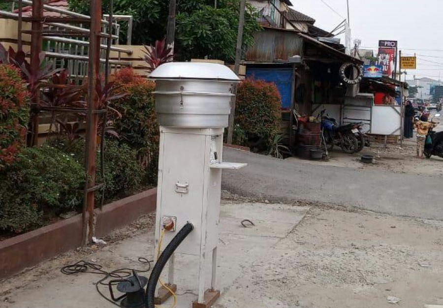 Alat yang digunakan untuk mengukur kualitas udara dan partikel debu di Samarinda (Foto: Permata/KoranKaltimcom))