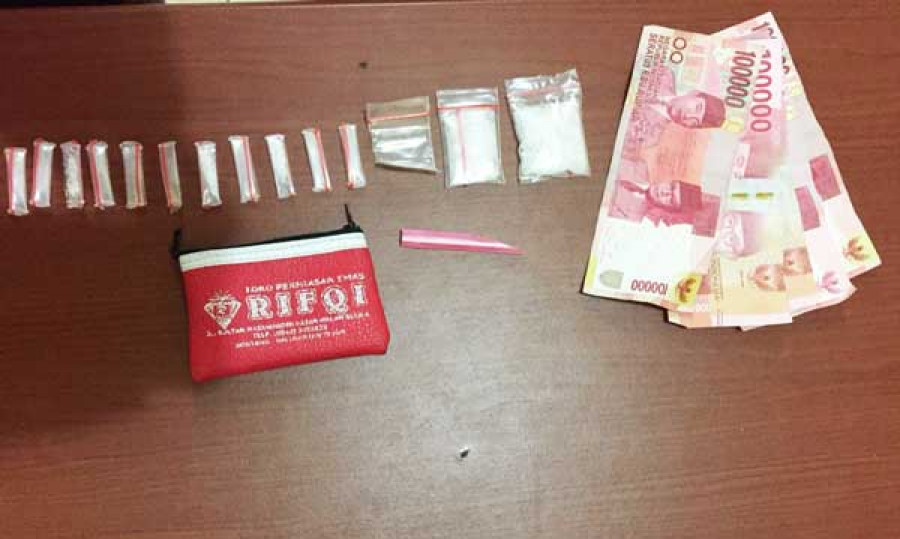 Barang bukti yang di amankan polisi