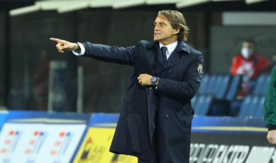 Pelatih timnas Italia, Roberto Mancini. (Foto : EPA-EFE/PAOLO MAGNI)