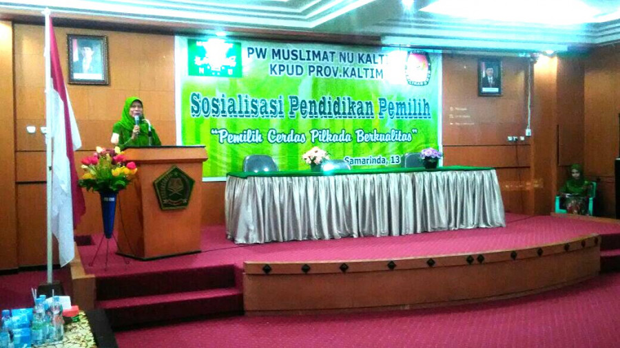 Ketua PW muslimat NU Kaltim, Hj. Aminah