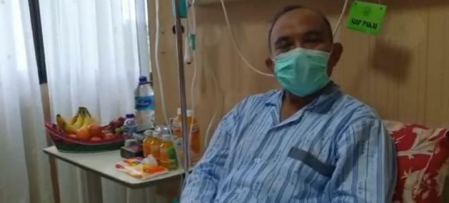 Alm Bupati Berau H Muharram saat dirawat di RS Pertamina balikpapan. ( Istimewa )
