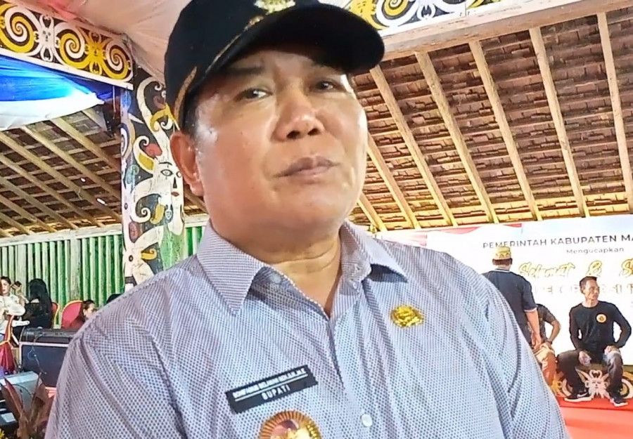 Bupati Mahakam Ulu,Bonifasius Belawan Geh.( foto : Sunardi)