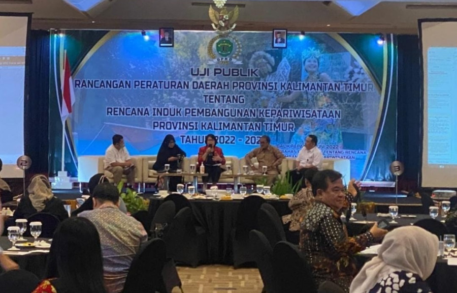 Pelaksanaan Uji Publik Raperda Tentang Rencana Induk Pembangunan Kepariwisataan Kaltim, di Balikpapan, Jumat (3/6/2022). (Foto: Istimewa)