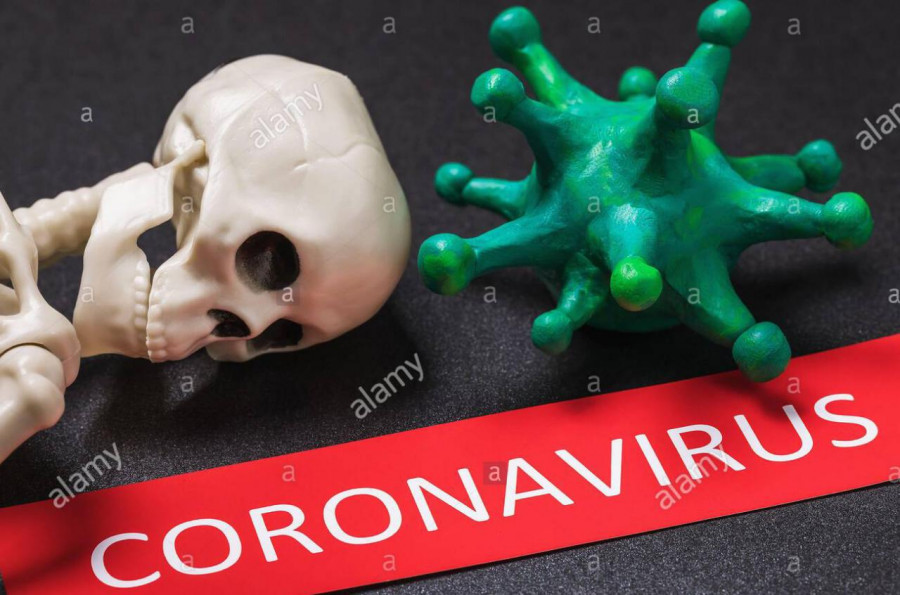 Ilustrasi outbrake Covid-19 (alamy.com)