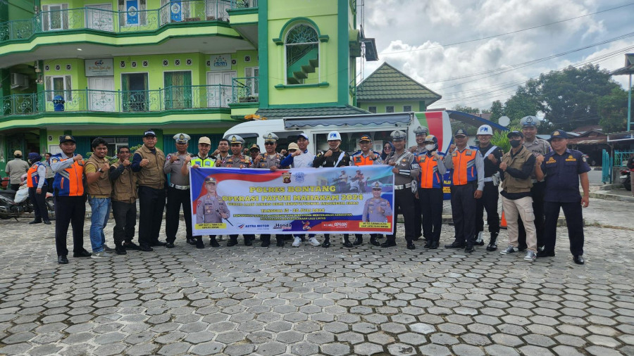 Foto bersama kegiatan OPS Patuh Mahakam 2024. (Foto: Istimewa)