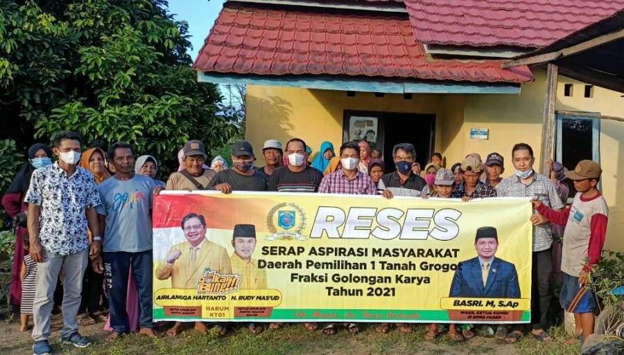 Reses Basri di Kampung Amplas Desa Jone Kecamatan Tanah Grogot. (Foto : Ist. Dok. Basri. )