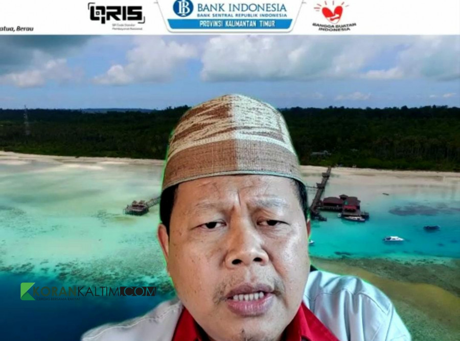Kepala Kantor Perwakilan Bank Indonesia, Tutuk SH Cahyono saat menyampaikan paparan kondisi perekonomian Kaltim di masa pandemi Covid-19 (Foto: Permata/korankaltim.com)