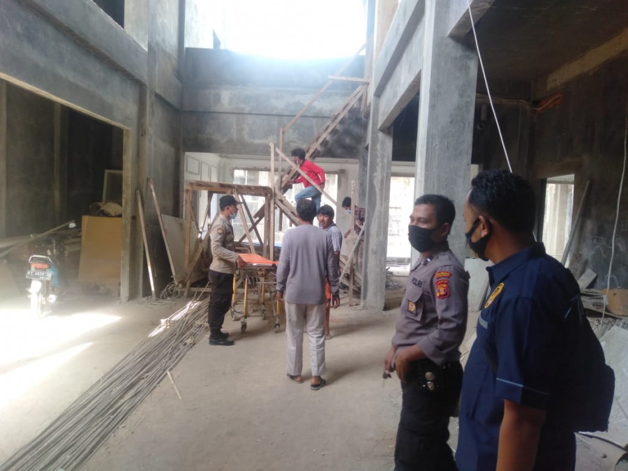 Bangunan rumah dimana tempat pria 61 tahun meninggal saat sedang tidur Selasa (15/12/2020) hari ini.(Foto:Ist)