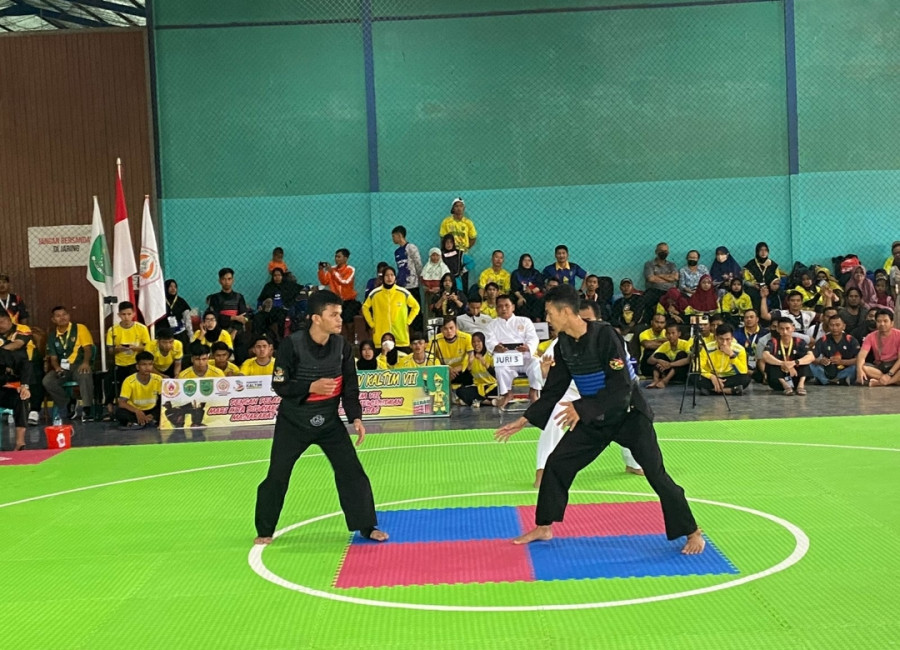 Ratusan atlet pencak silat berupaya mendapatkan peringkat teratas. (Foto: Rama/Korankaltim.com)
