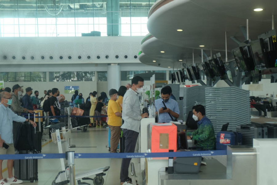 Pembukaan Posko terpadu transportasi udara Natal dan Tahun Baru (Nataru) di Bandar Udara Internasional Sultan Aji Muhammad Sulaiman (SAMS) Sepinggan Balikpapan. (Ist)