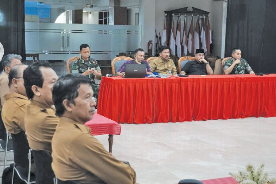 Rapat pemantapan data infrastruktur pertanian. (Foto: prokom)