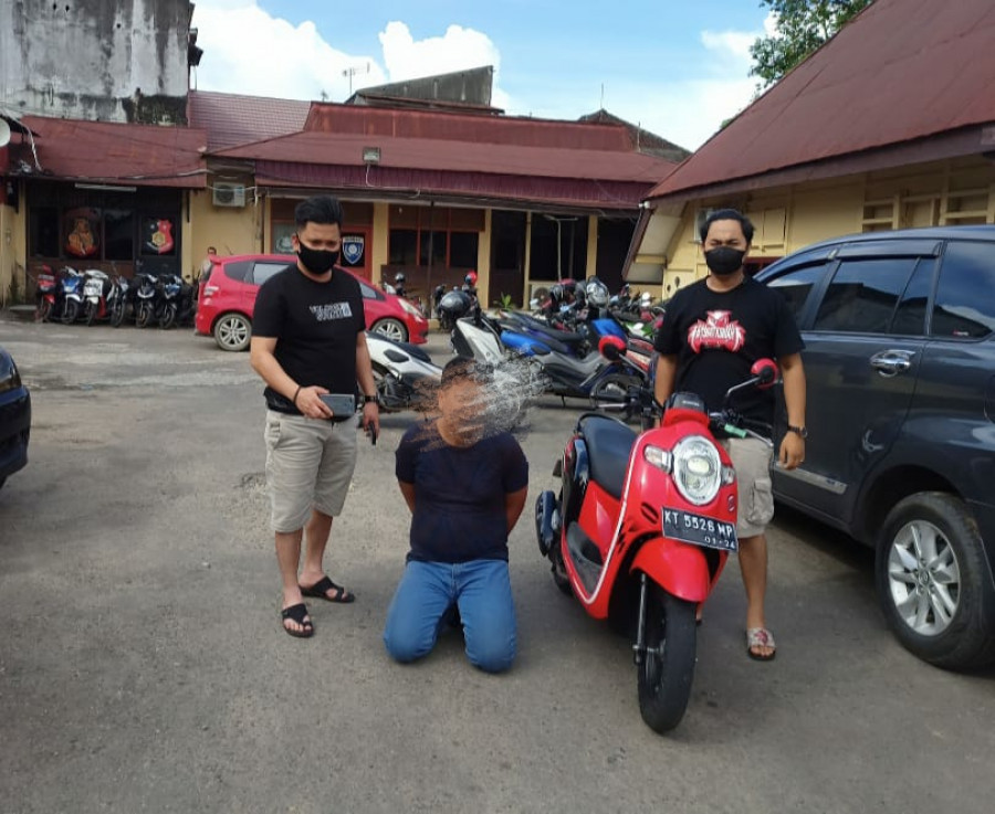 Proses Penangkapan Tersangka Kasus Pencurian (ist/Polres Bontang)