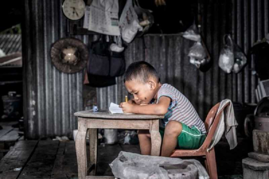 Anak kurang mampu yang tak bisa bersekolah. (Foto: Istimewa)