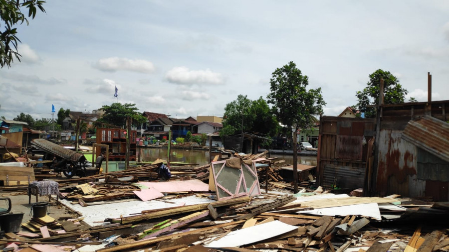 Kondisi Pemukiman Warga Kawasan SKM Paska Dibongkar ( eta / korankaltim.com)