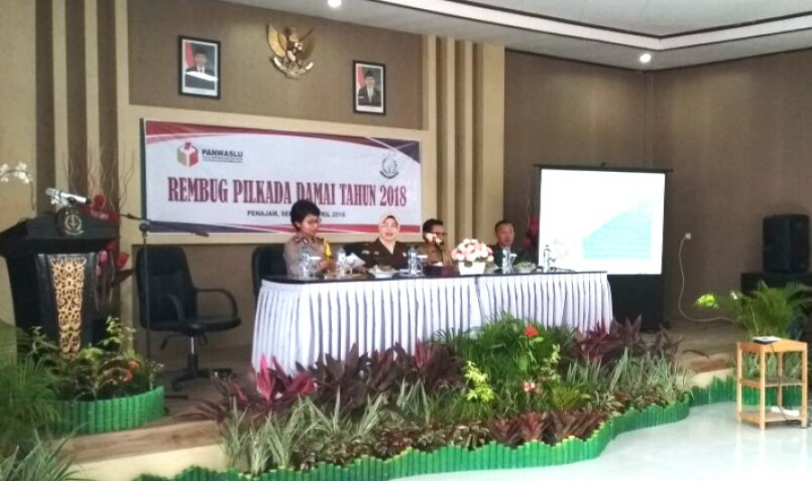 BERJALAN BAIK: Suasana Rembug Pilkada Damai yang digelar di Penajam Paser Utara siang tadi.