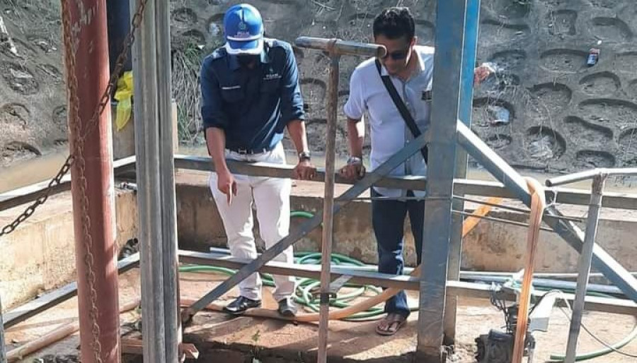 Peninjauan Lokasi Pengecoran Pondasi Intake IPA di Kabo Jaya (Foto: Dok.Humas PDAM)