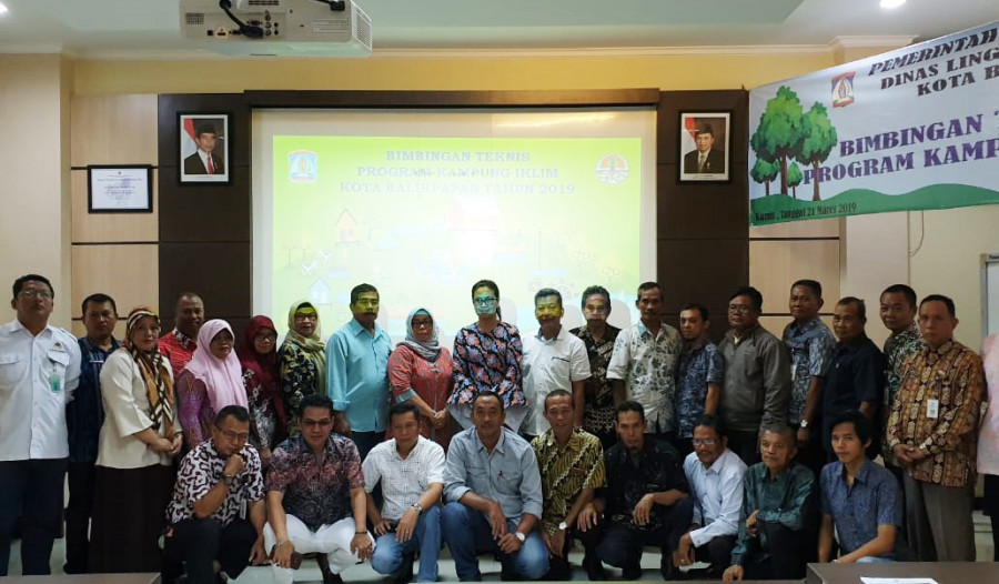 Pelatihan bimtek proklim di kantor DLH balikpapan