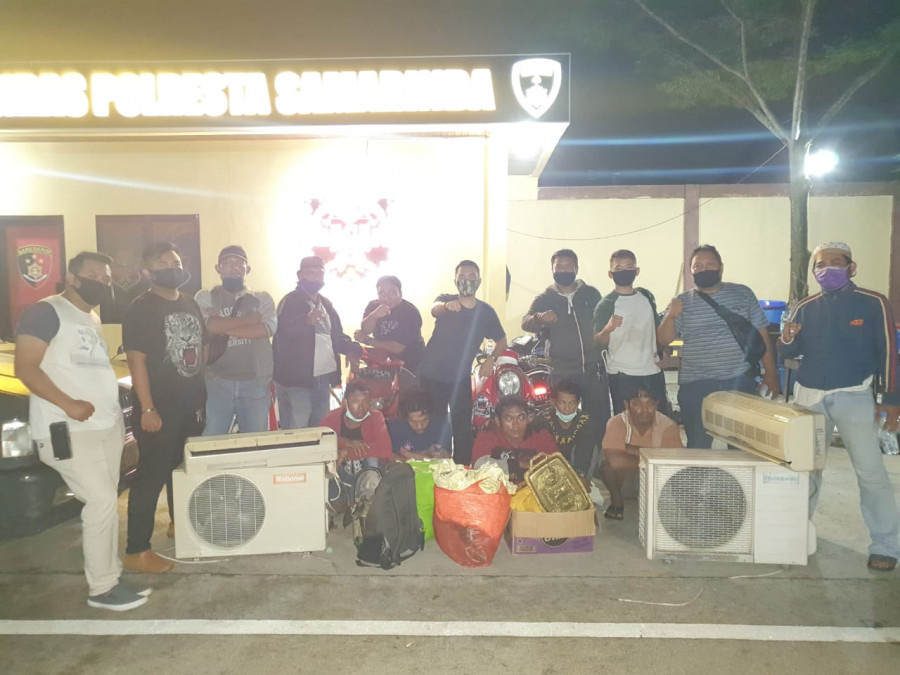 Para pelaku bobol rumah dimankan polisi, satu di proses karena terlibat kasus curanmor. (Foto:Ist)