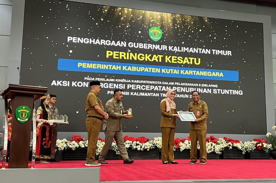 Kukar Raih Terbaik 1 Percepatan Penurunan Stunting Se-Kaltim